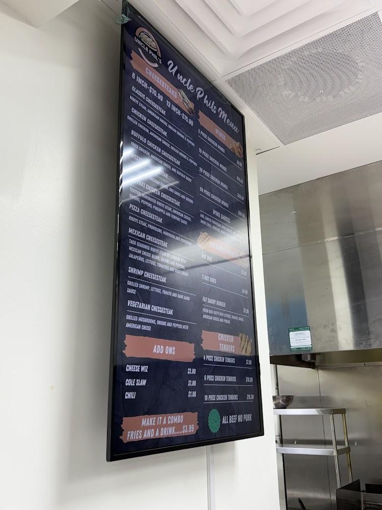 Uncle Phil's Cheesesteaks Menu image 4